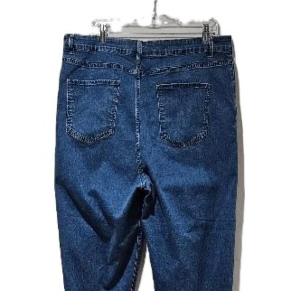 80s RETRO PLEATED BALLOON BARREL LIGHT WASH HIGH WAIST JEANS 2X EDGY DENIM - Picture 5 of 8